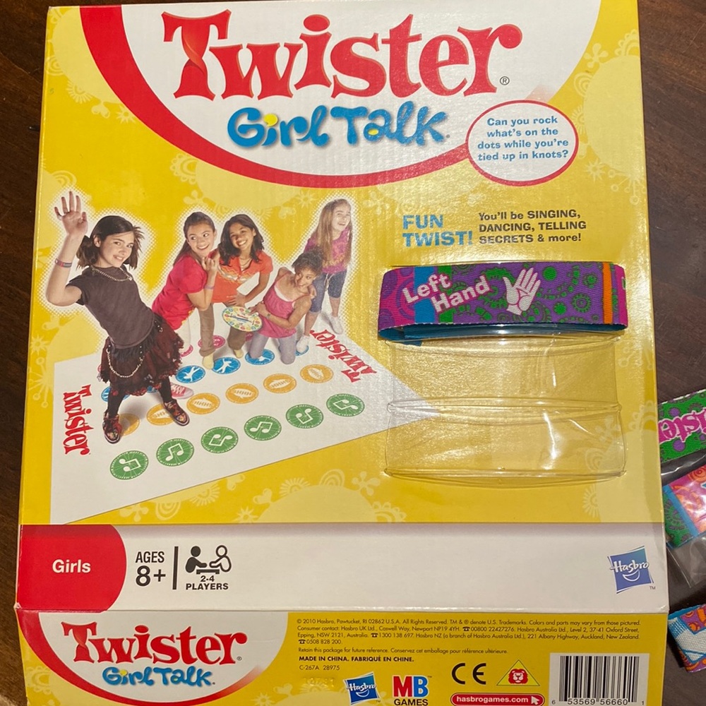 Vintage TWISTER GIRL TALK GAME fun twist with singing dancing telling secrets